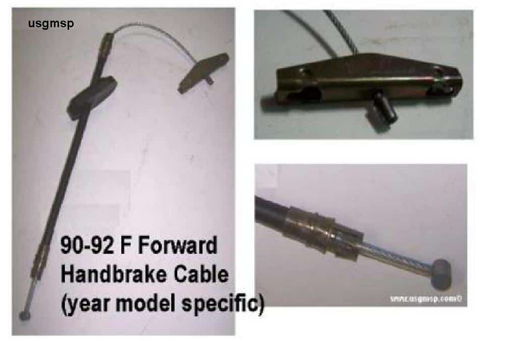 Cable Handbrake: 90-92  Front